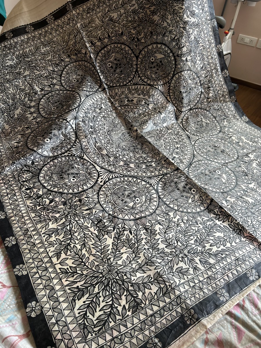 Mayur Rangoli Tussar Saree