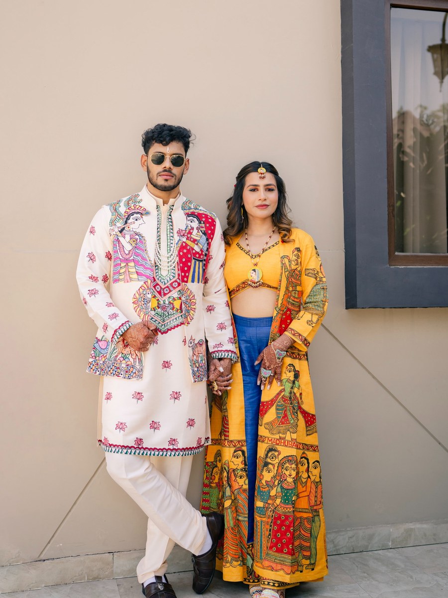 LV Haldi Outfit, alternate view
