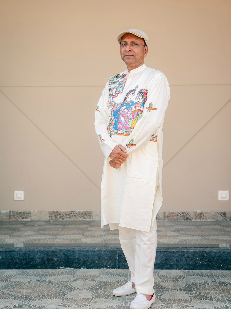 Manoj Kurta — Radha Krishna Motif