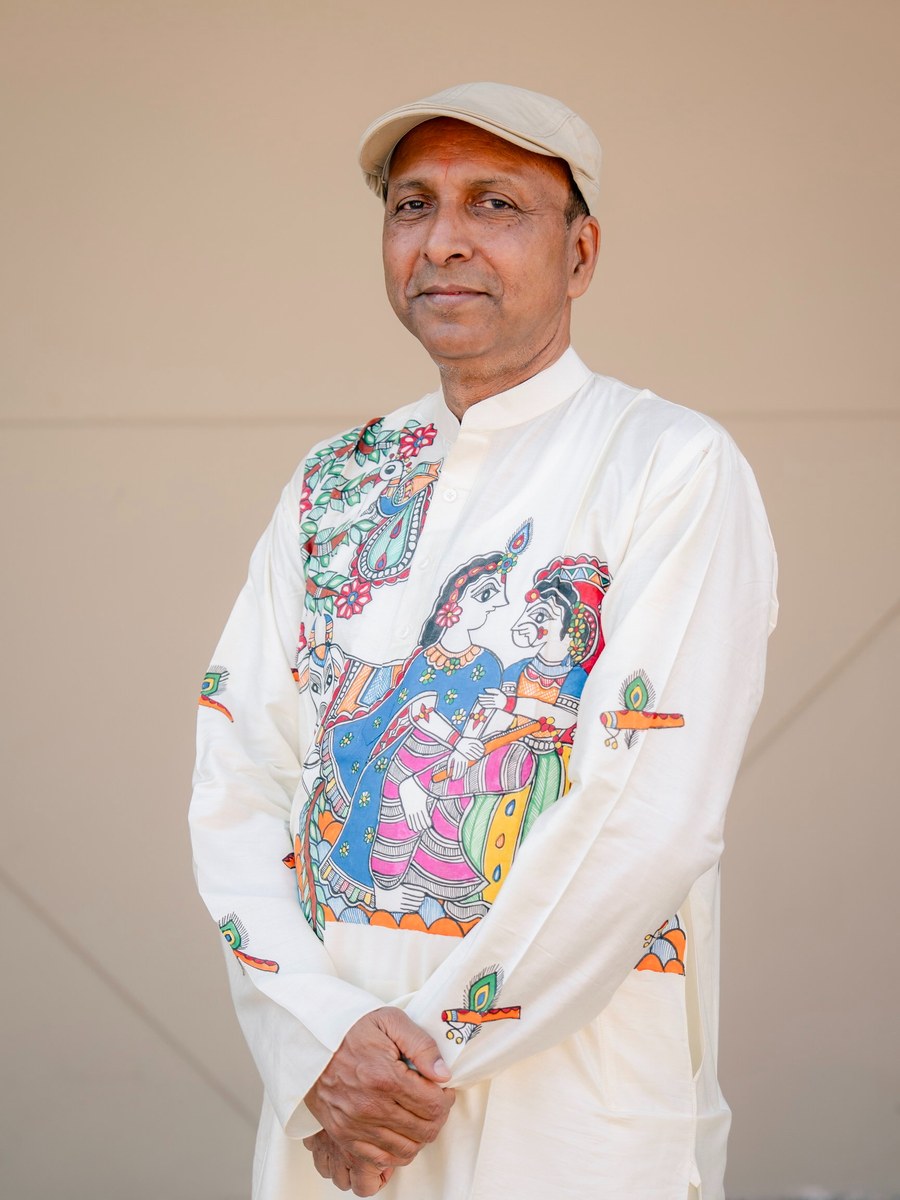 Manoj Kurta — Radha Krishna Motif, alternate view