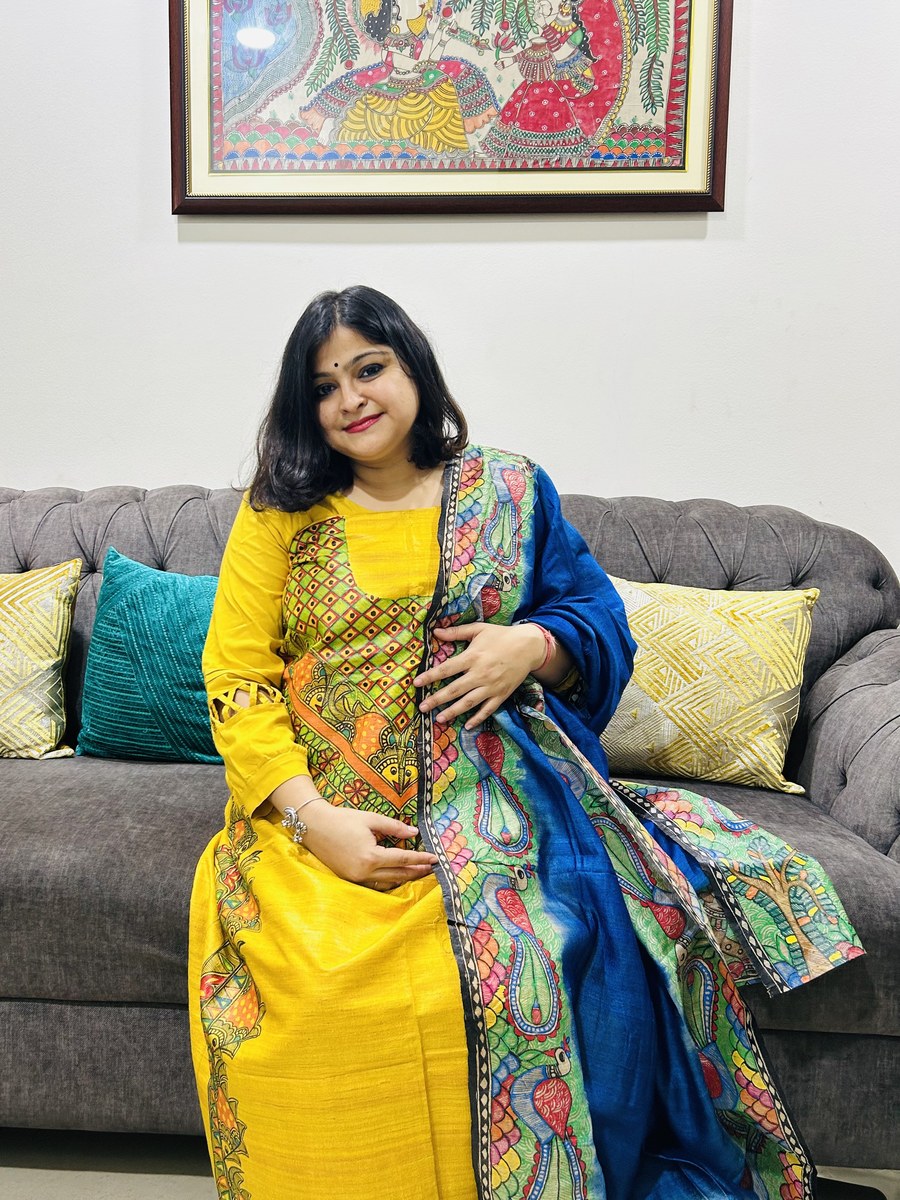 Palak Golden Yellow Kurta & Dupatta Set