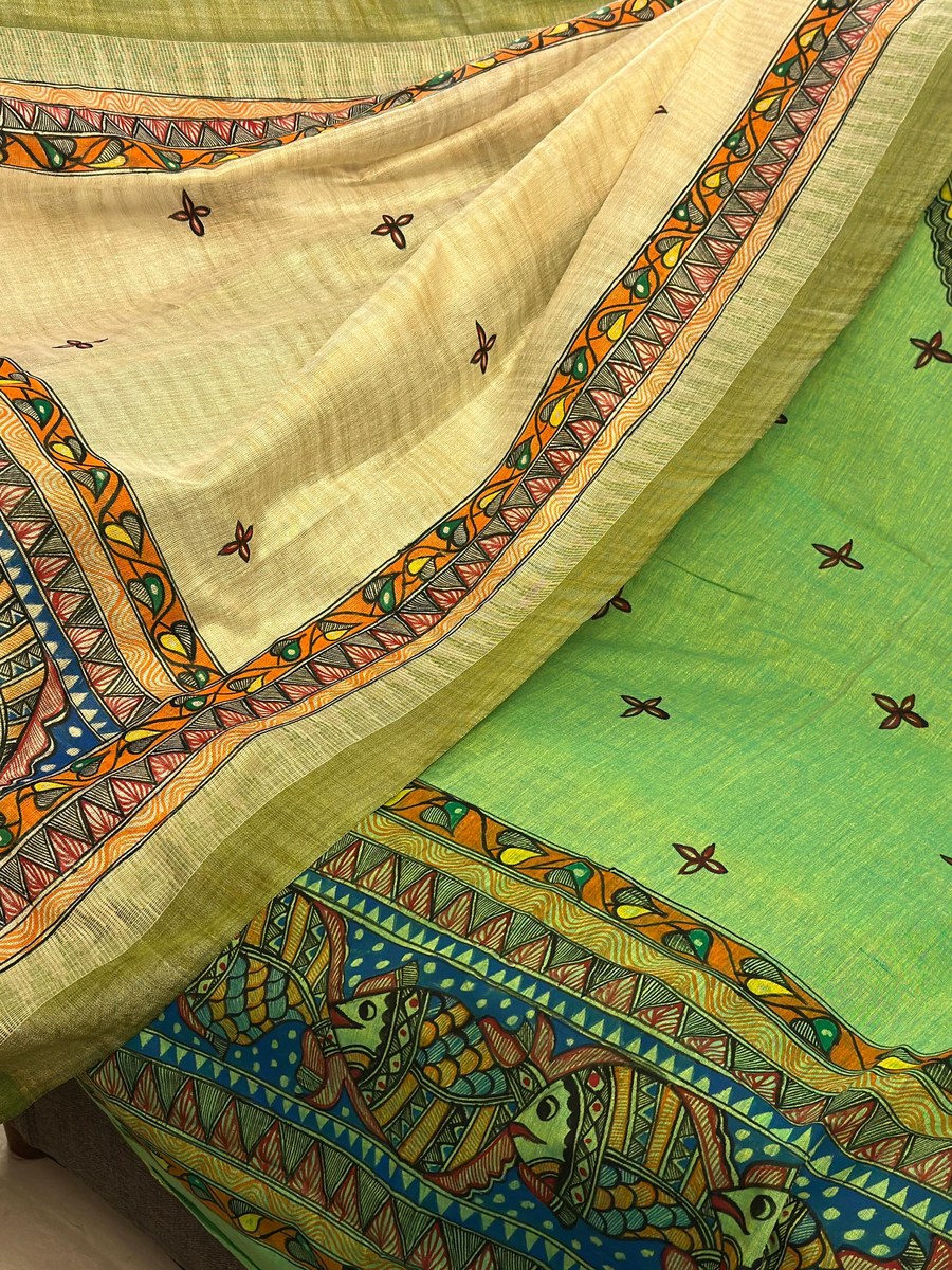 Richa Green Suit — Fish Motif