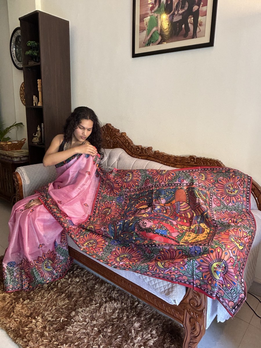 Sanvi Saree — Gulabi Raas, alternate view